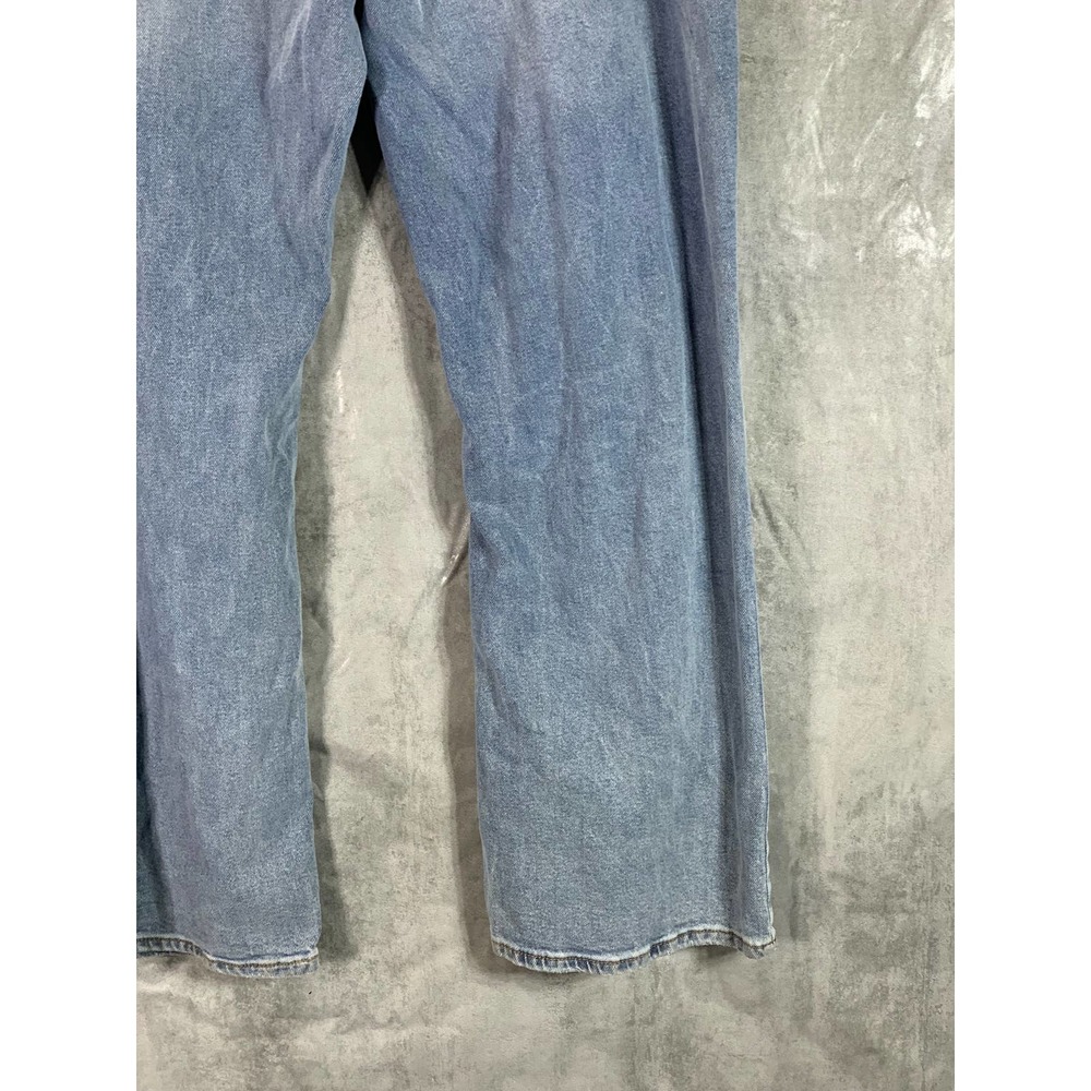 Tinseltown Junior's Plus Medium Wash High-Rise Distressed Wide-Leg Jeans SZ 18W - Picture 9 of 13
